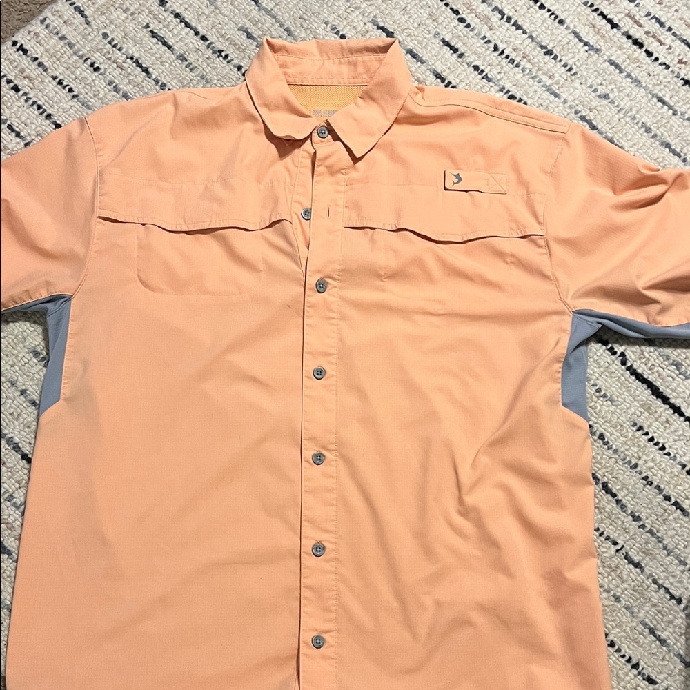 Reel Legends Peach Short Sleeve Shirt